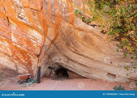 Moqui Cave Anasazi Hopi Tribe Ruins Near Kanab Utah Royalty Free Stock