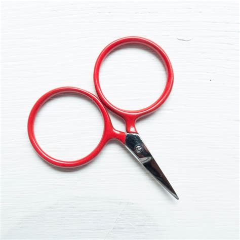Cute Embroidery Scissors Small Red Scissors Modern Etsy