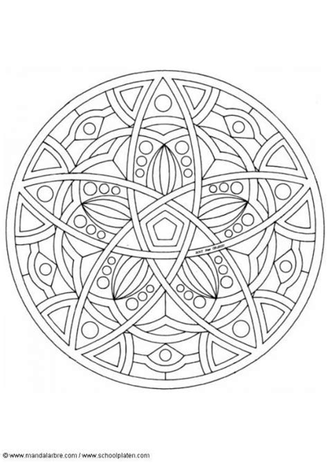 Coloring page mandala-1602e | Images for schools and education