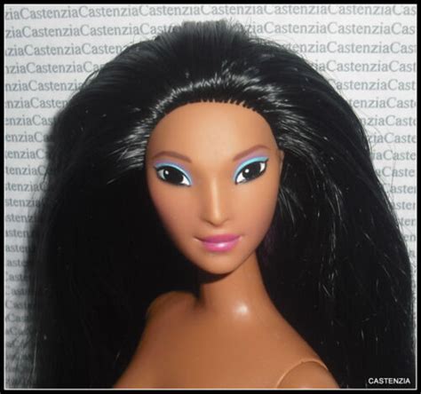 Nude Barbie Mattel Disney Pocahontas Raven Color Splash Streaks Doll