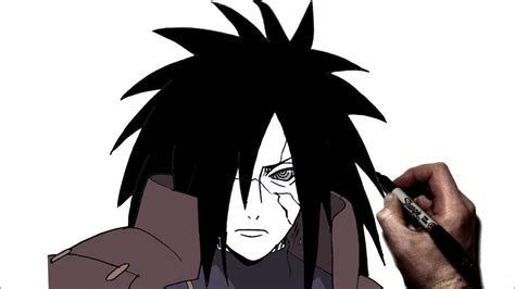 How To Draw Madara Step By Step Naruto Youtube