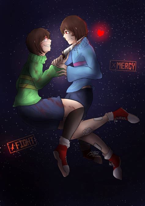 Fan Art Chara X Frisk By Kinotoha On Deviantart