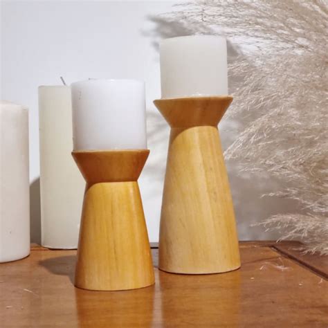 Candelabro Madera Ilusionarte