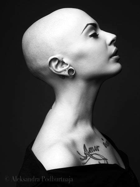 Hélène Atsüko Bald Girl Woman Shaving Bald Head Women