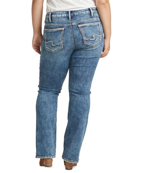 Silver Jeans Co Denim Trendy Plus Size Suki Curvy Fit Slim Bootcut