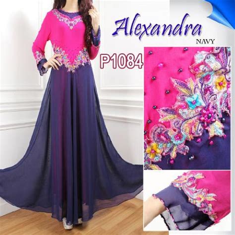 Anda dapat menggunakan jilbab hitam atau maron. Gaun Pesta Alexandra P1084 Magenta - Baju Gamis Modern ...