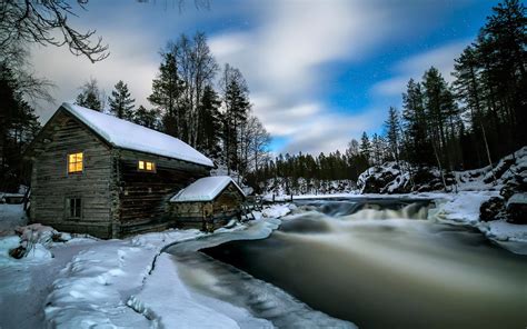 House On Winter River