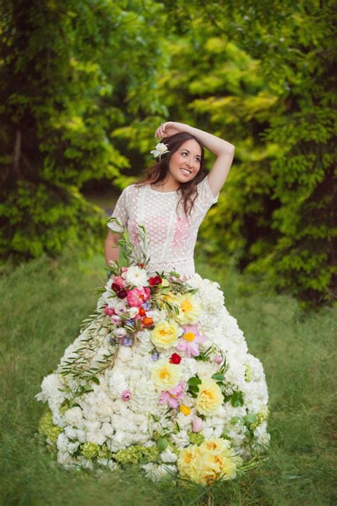 Brittany & ken's fall wedding. Real Flower Wedding Dress | Wedding Inspiration - Burnett ...