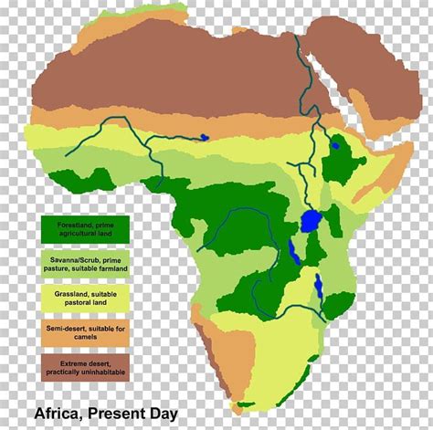 Africa Savanna Map Grassland Geography Png Africa Area Biome