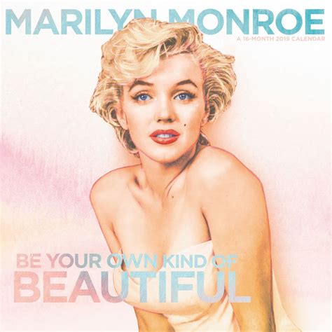2019 16 Month Marilyn Monroe Glamour Retro Calendar Marilyn Monroe At