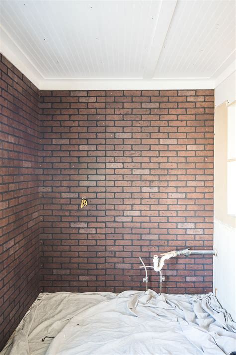 How To Paint An Industrial Faux Brick Wall With Images