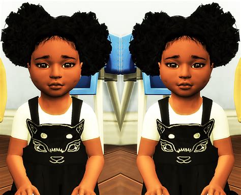 Ebonix Mochasims Curly Puffs Sims 4 Curly Hair Sims 4