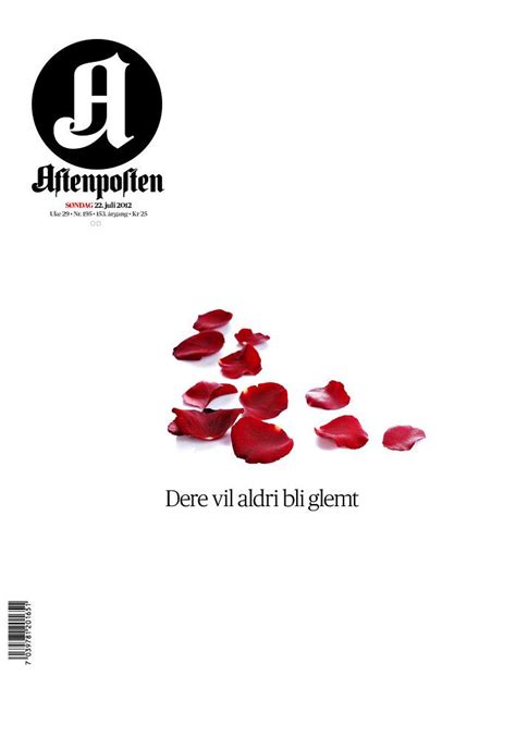 aftenposten front page from 2012 july 22 editorial design norway july newspaper movie