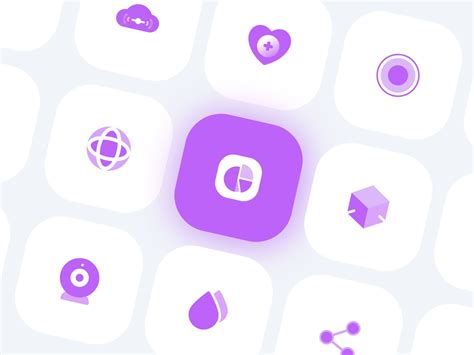 Purple Icon Set Icon Set Design Icon Set App Icon Design
