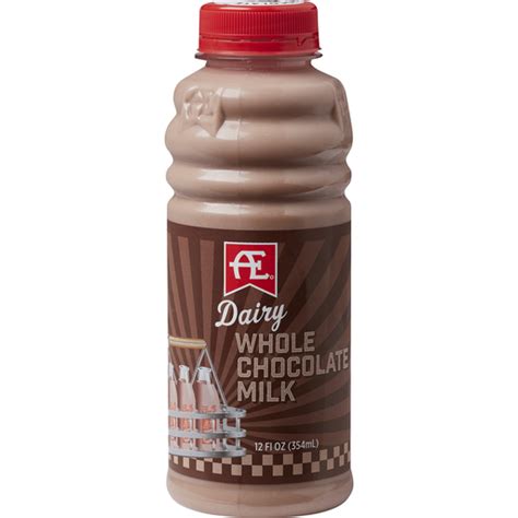 Ae® Dairy Whole Chocolate Milk 12 Fl Oz Bottle Shop Roths
