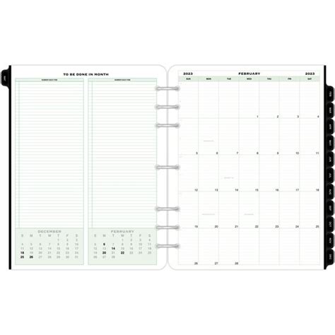 Day Timer Two Page Per Day Reference Loose Leaf Planner Refills