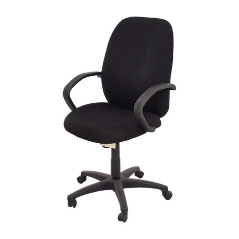 Used Black Swivel Office Chair 