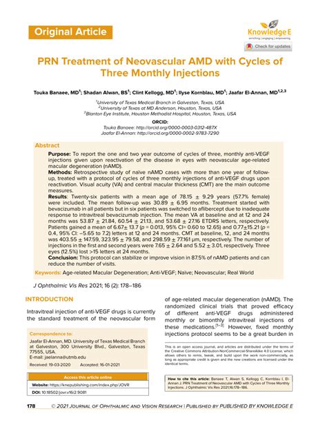 Pdf Prn Treatment Of Neovascular Amd With Cycles Of Three Monthly