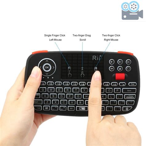 Rii I4 Mini Wireless Keyboard Bluetooth And 24ghz Dual Modes Handheld