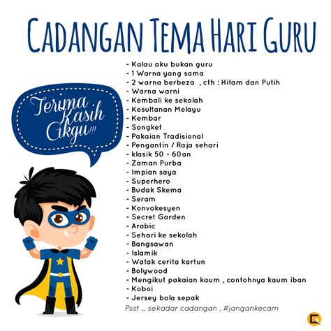 Cadangan Tema Hari Guru | KOLEKSI GRAFIK UNTUK GURU