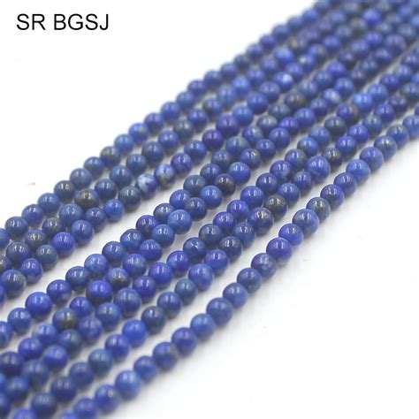 Free Shipping 3mm Natural Gems Stone Jewelry Diy Loose Round Lapis