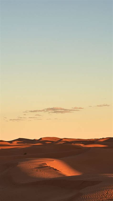 Desert Sunset Dunes Landscape Nature Sky 720x1280 Wallpaper