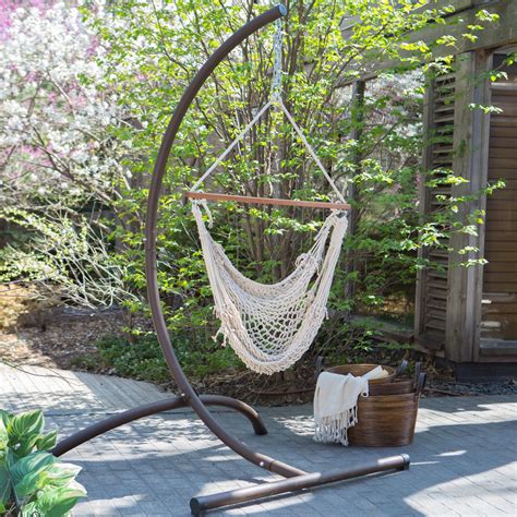 Cargills food city continued to challenge the norm by revolutionizing what was traditionally an affluent affair by offering products of a higher. Island Bay Cotton Rope Hammock Chair with Steel Stand | www.hayneedle.com | Rope hammock chair ...