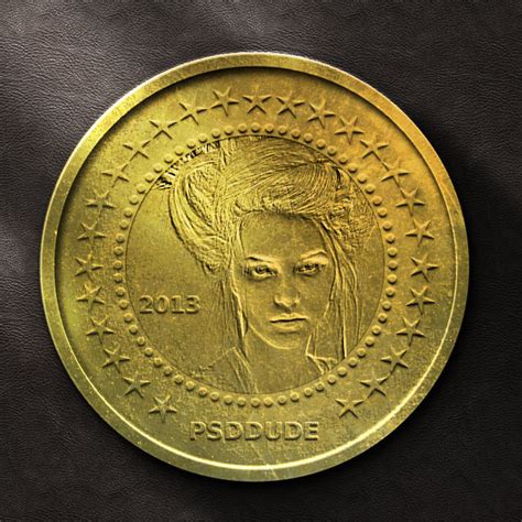 Download Gold Coin Mockup Free Download : Game Gold Coin Vector With Star Realistic Coin Star Gold Png ...