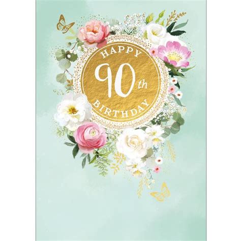 90th Birthday Card Ocado