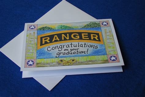 Military Appreciation Ranger School Graduation Card Etsy