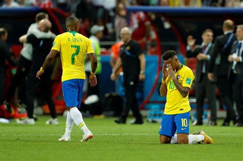 coupe du monde le désespoir de neymar après l élimination du brésil