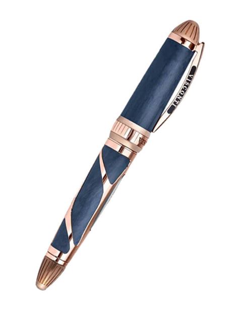 Visconti Torpedo Blue Emotion Rose Fountain Pen Kp22 03 Fpm Watches