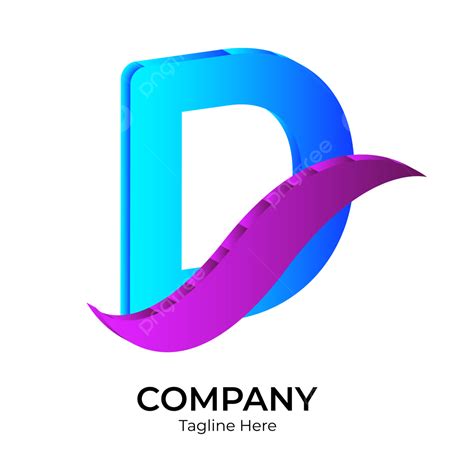 Gambar D Huruf Logo Desain Vektor Gratis Png Desain Logo Huruf D D