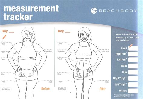 Womens Body Measurement Chart Womens Measurement Chart Fitness