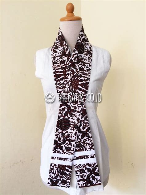 Jual Syal Scarf Leher Batik Panjang Souvenir Unik Murah Custom Design