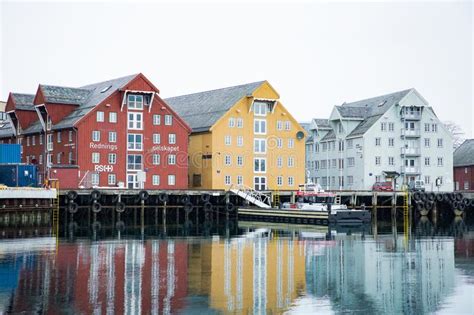 Harbor And Waterfront With Old Wooden Buildings Editorial Photo Image
