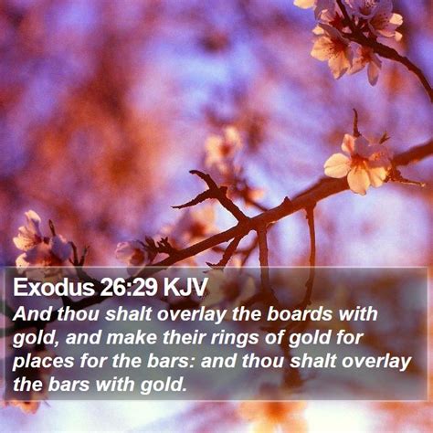 Exodus 26 29 KJV And Thou Shalt Overlay The Boards With Gold And