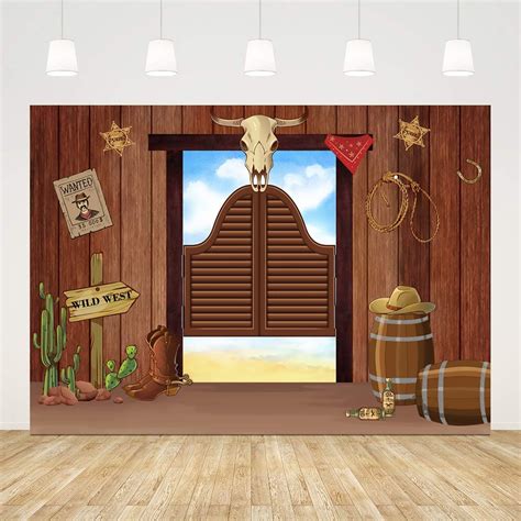 Wild West Backdrops For Photography Cartoon Dessert Photo
