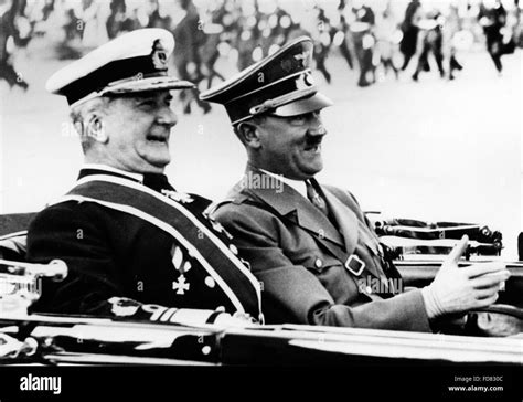 Miklos Von Horthy And Adolf Hitler In Berlin 1938 Stock Photo Alamy