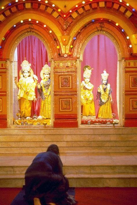 Hindus Prayers At Shree Lakshinarayan Temple At Chander Rd