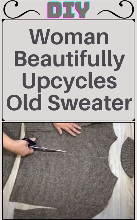 Woman Repurposes Old Sweater Beautifully Instead Of Throwing It Out