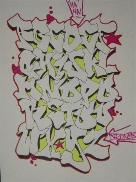 Graffiti Letters Az Sketch Graffiti Alphabet A Z By Rizoner 550x734