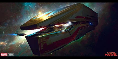Captain Marvel Mar Vells Imperial Cruiser By Pablo Carpioanother