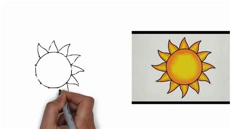 Sun Drawing Step By Step At Drawing Tutorials