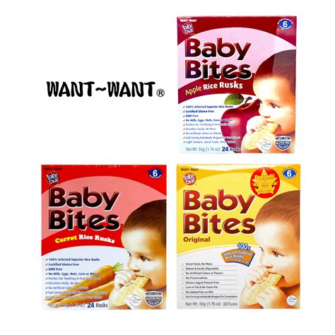 Take One Baby Bites Rice Rusks 50g Shopifull