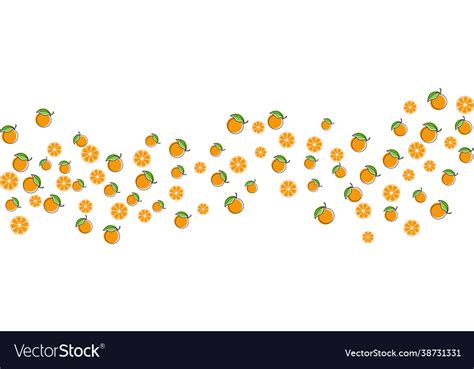Orange Fruit Background Design Royalty Free Vector Image