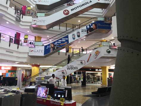 The mall is below some of the tall towers undercon closer to the federal highway. Mall in CBD of Shah Alam has escalators with phones from ...