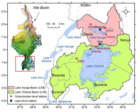 Map Of The Study Area Encompassing The Lake Victoria Basin Lvb And
