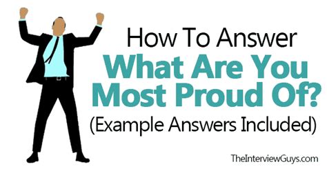 How To Answer What Are You Most Proud Of Sample Answers