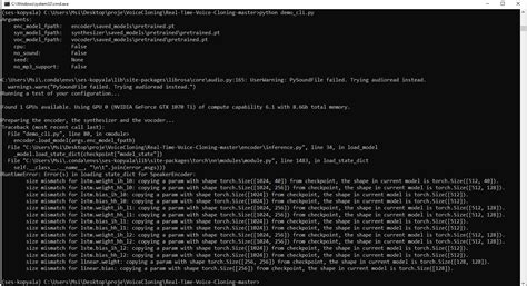 Error In Loading State Dict For Speakerencoder Size Mismatch Issue